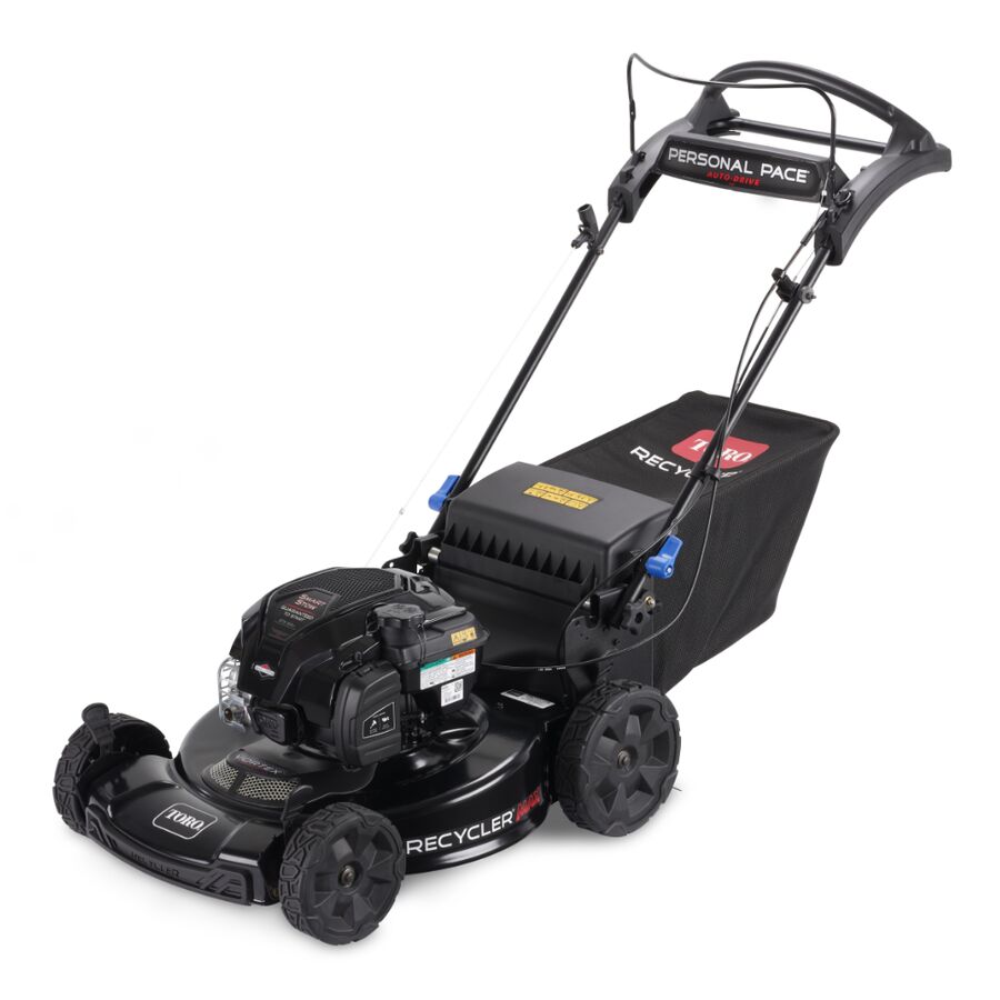 Toro Recycler Max Mower 163cc Briggs Engine Personal Pace with Smart Stow & Spin-Stop (22") #21486