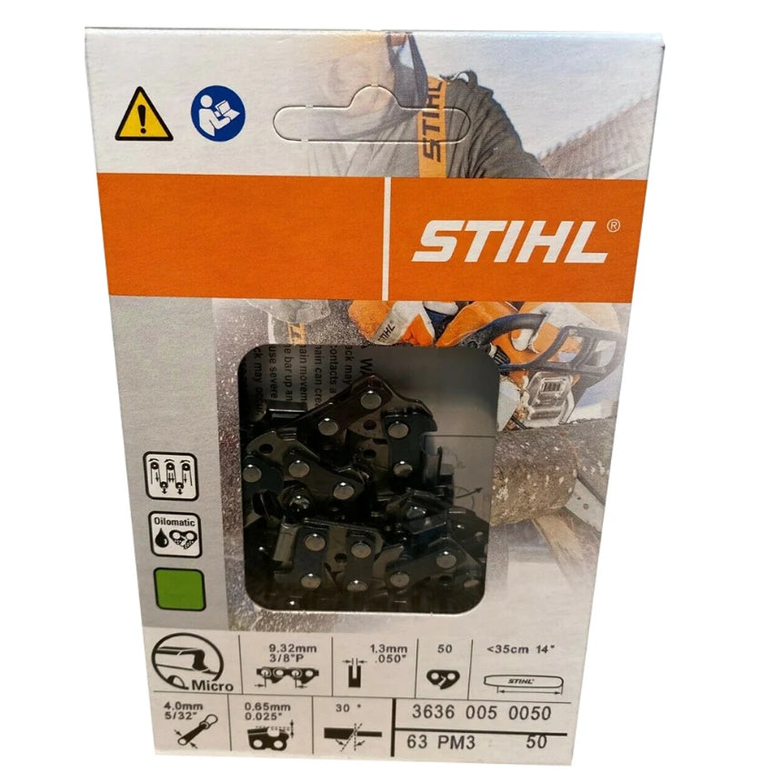Stihl 3636 005 0050 Chainsaw Chain 14 In. 63PM3 50