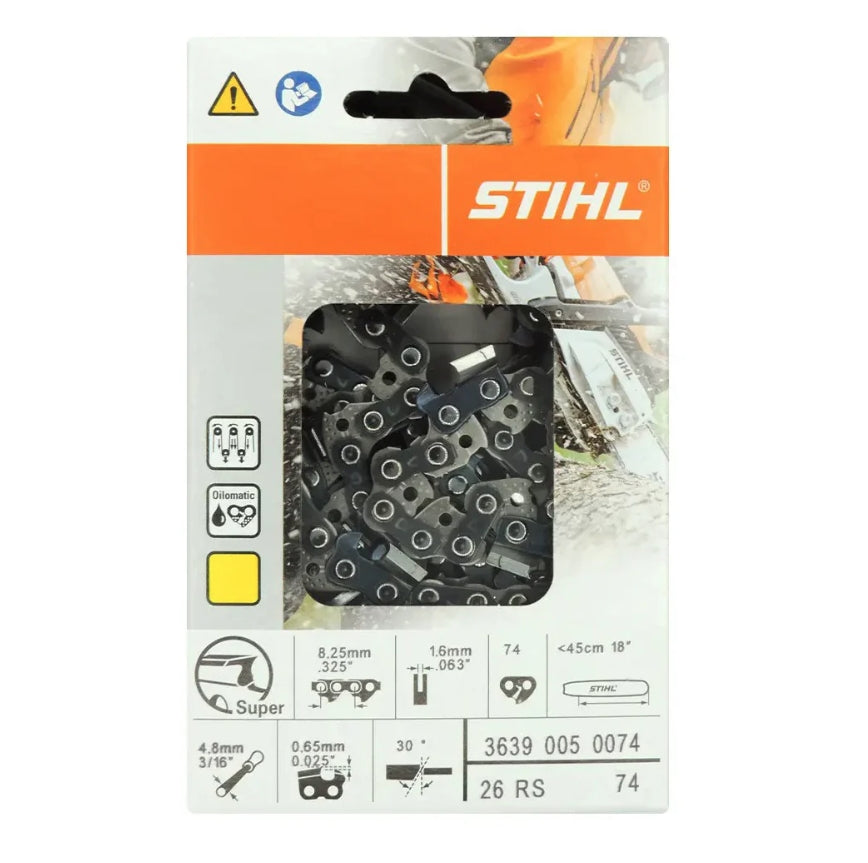 Stihl 3639 005 0074 Chainsaw Chain 18 In. 26RS 74