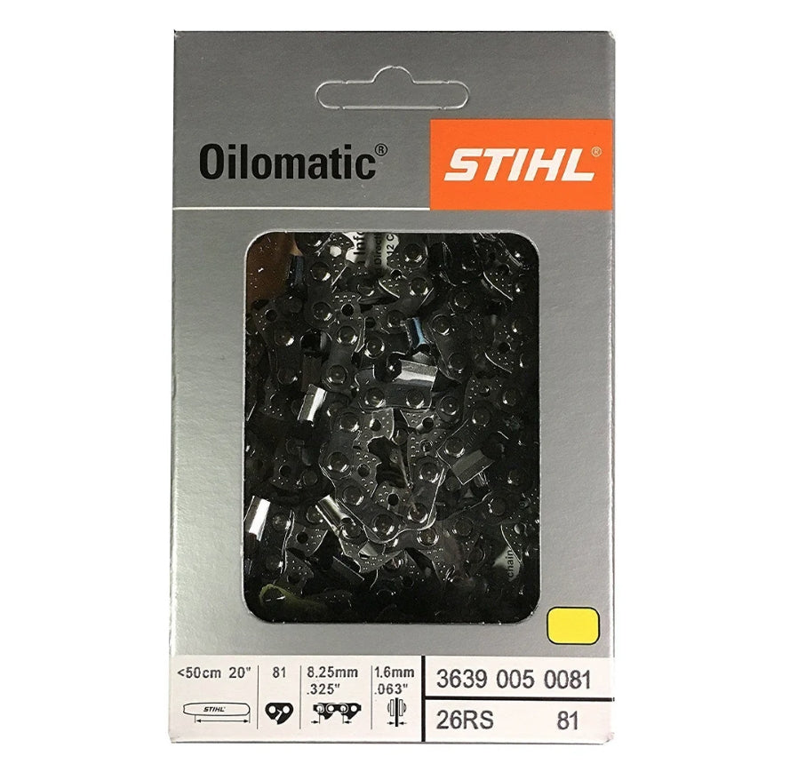 Stihl 3639 005 0081 Chainsaw Chain 20 In. 26RS 81