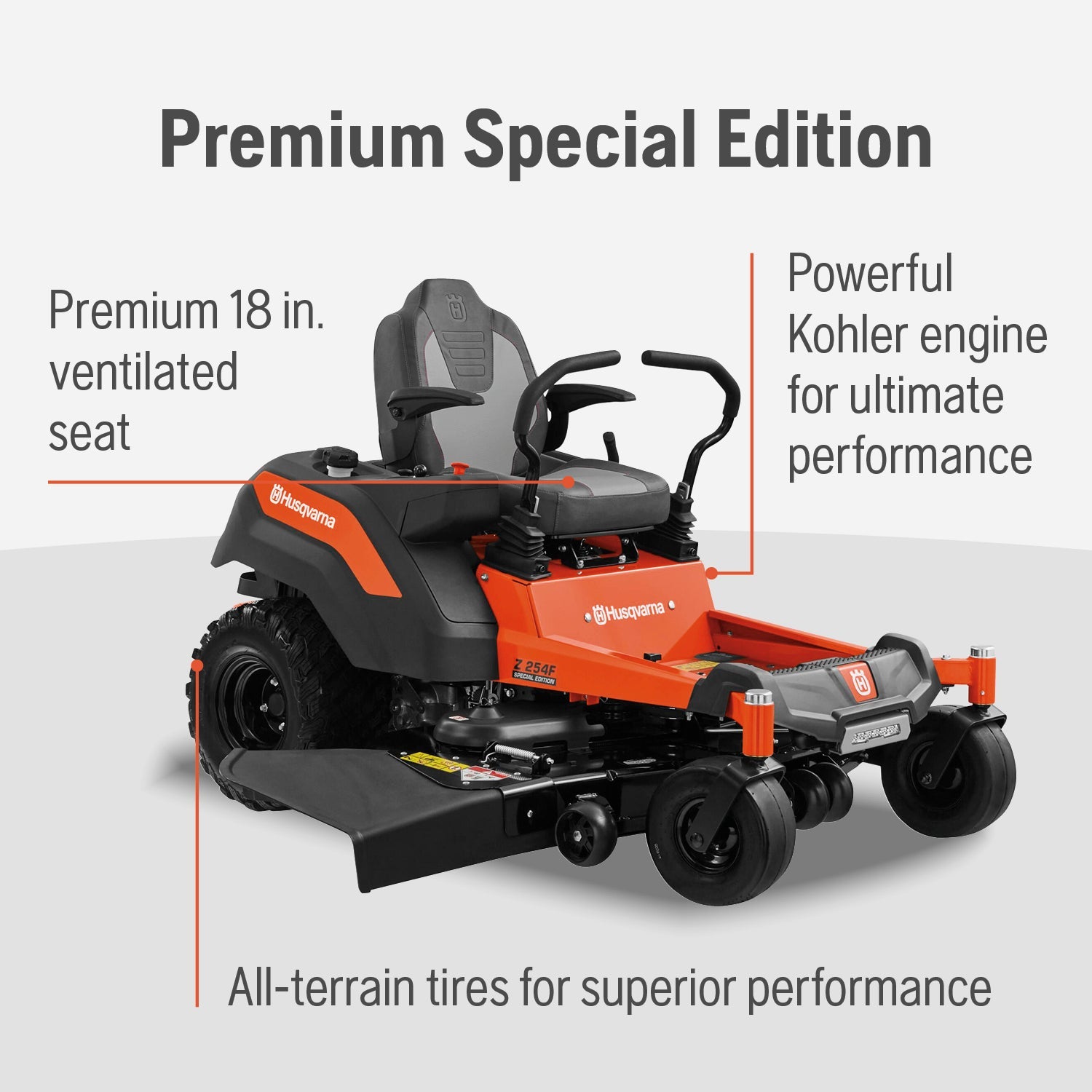 Husqvarna Z254F 24HP 726cc Kawasaki Engine 54" FAB Z-Turn Mower Premium Special Edition 967844903