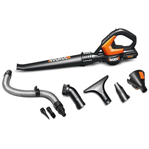 WORX Cordless Sweeper/Blower 20V Li-ion 3-5 Charger 120 mph WORXAIR #WG545.1