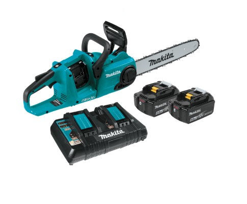 Makita XCU03PT1 18V X2 (36V) LXT Brushless 14" Chain Saw Kit w/ 4 Batteries (5.0Ah)